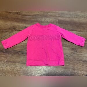 Carter's Pink Lace Detail Sweatshirt